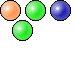 group with 2 green bubbles