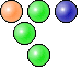 group with 3 green bubbles
